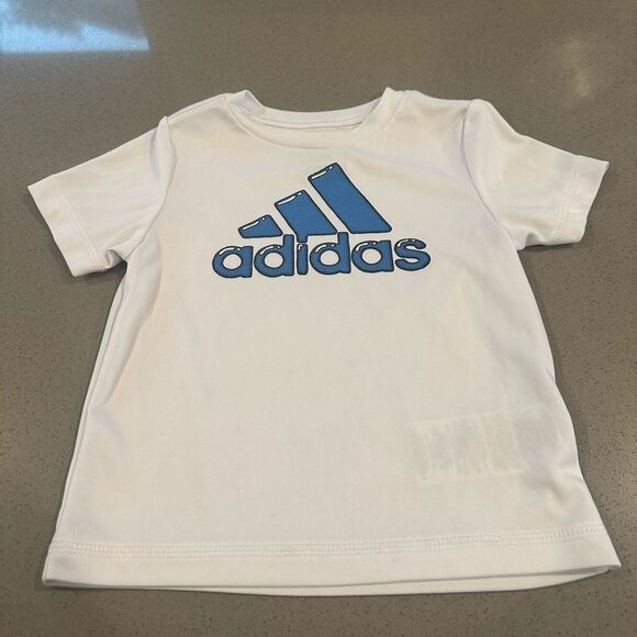adidas Other - Adidas Boy's White Shortsleeve Logo T Shirt Size 18 months